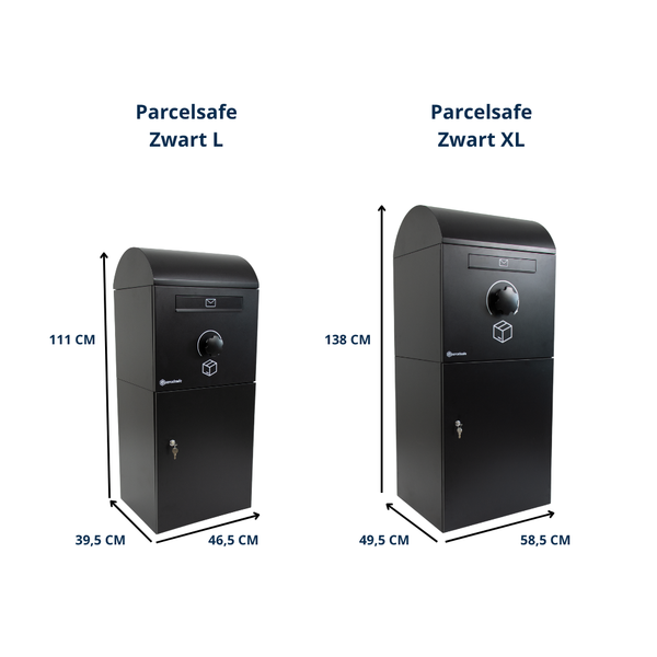 Parcelsafe Pakketbrievenbus XL Zwart