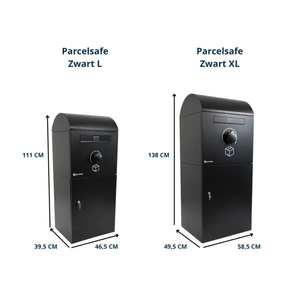 Parcelsafe Pakketbrievenbus L Zwart
