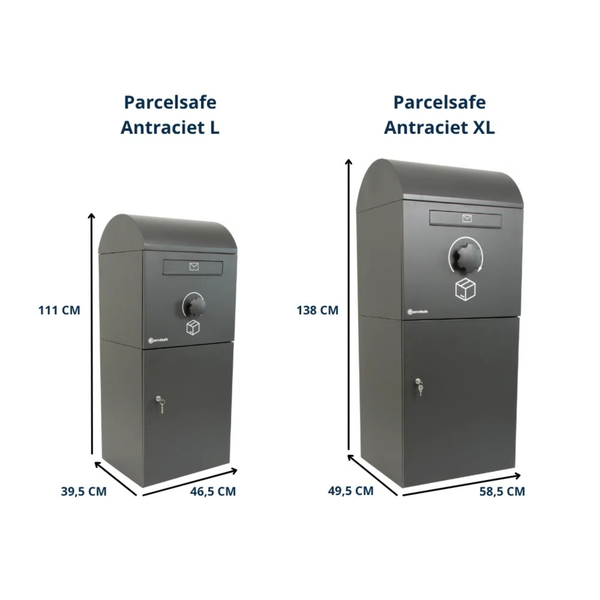 Parcelsafe Pakketbrievenbus XL Antraciet