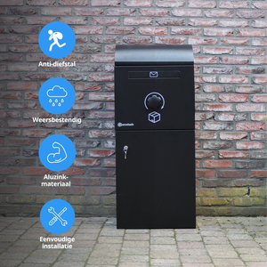 Parcelsafe Pakketbrievenbus XL Zwart