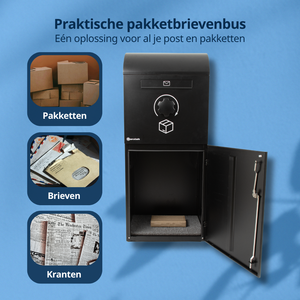 Parcelsafe Pakketbrievenbus XL Zwart