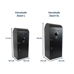 Parcelsafe Pakketbrievenbus XL Zwart