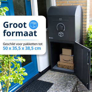 Parcelsafe Pakketbrievenbus XL Zwart