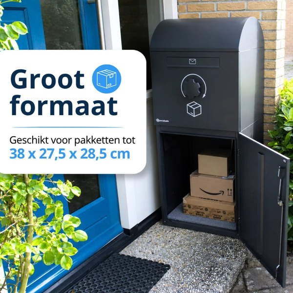 Parcelsafe Pakketbrievenbus L Antraciet