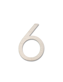 RVS Huisnummer Sticker 6