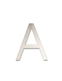 RVS Huisnummer Sticker A