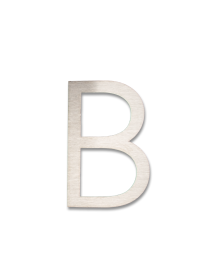 RVS Huisnummer Sticker B