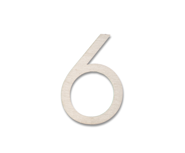 RVS Huisnummer Sticker 6 main product photo