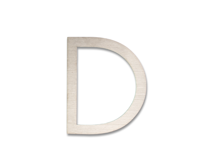 RVS Huisnummer Sticker D main product photo