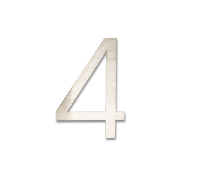 RVS Huisnummer Sticker 4 main product photo