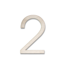 RVS Huisnummer Sticker 2