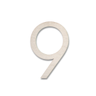 RVS Huisnummer Sticker 9