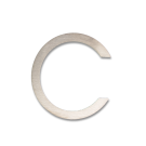 RVS Huisnummer Sticker C