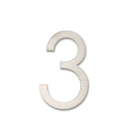 RVS Huisnummer Sticker 3