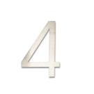 RVS Huisnummer Sticker 4