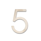 RVS Huisnummer Sticker 5