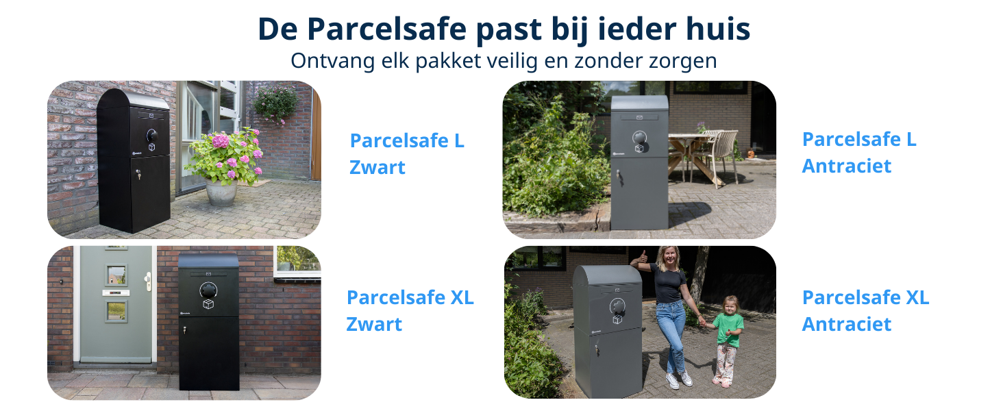 parcelsafe pakketbrievenbus zwart